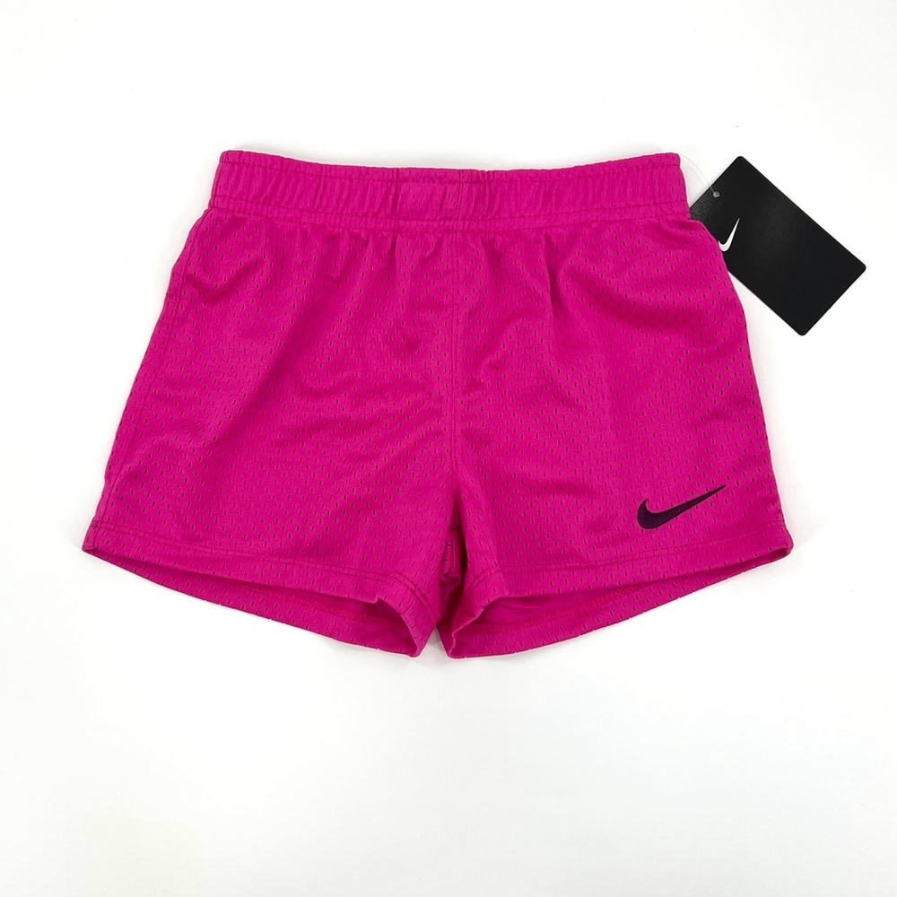 Nike Dry ‘Black/White’ and ‘Laser Fuchsia’ Active Shorts Girls Size 6X